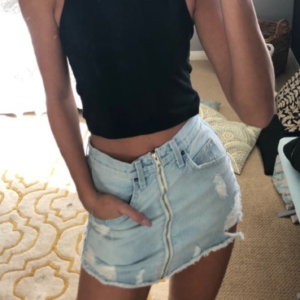 SOLD // LF CARMAR denim Beatrice skirt - Picture 6 of 6
